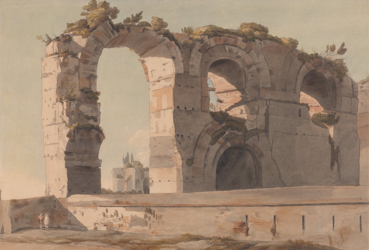 Claudian -akvedukten, Rom af Francis Towne