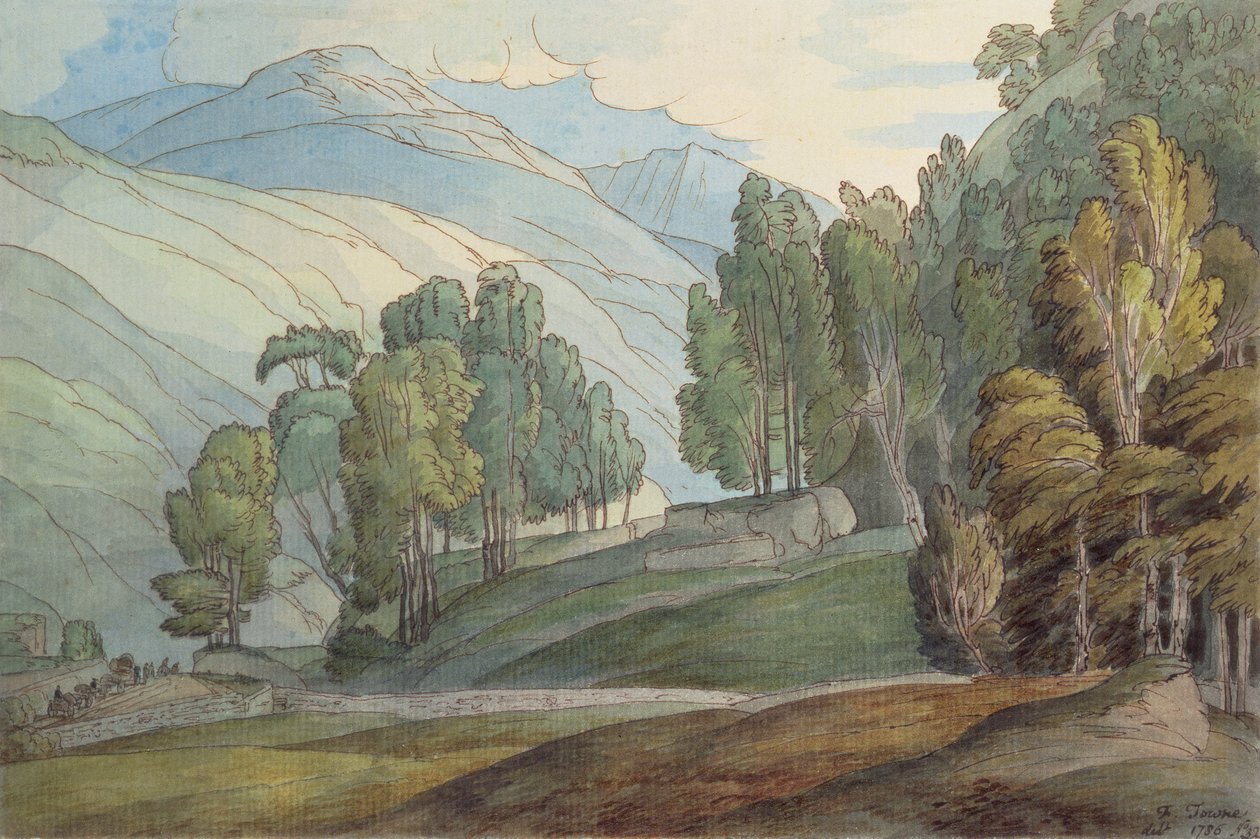 The Vale of St. John, 1786 af Francis Towne