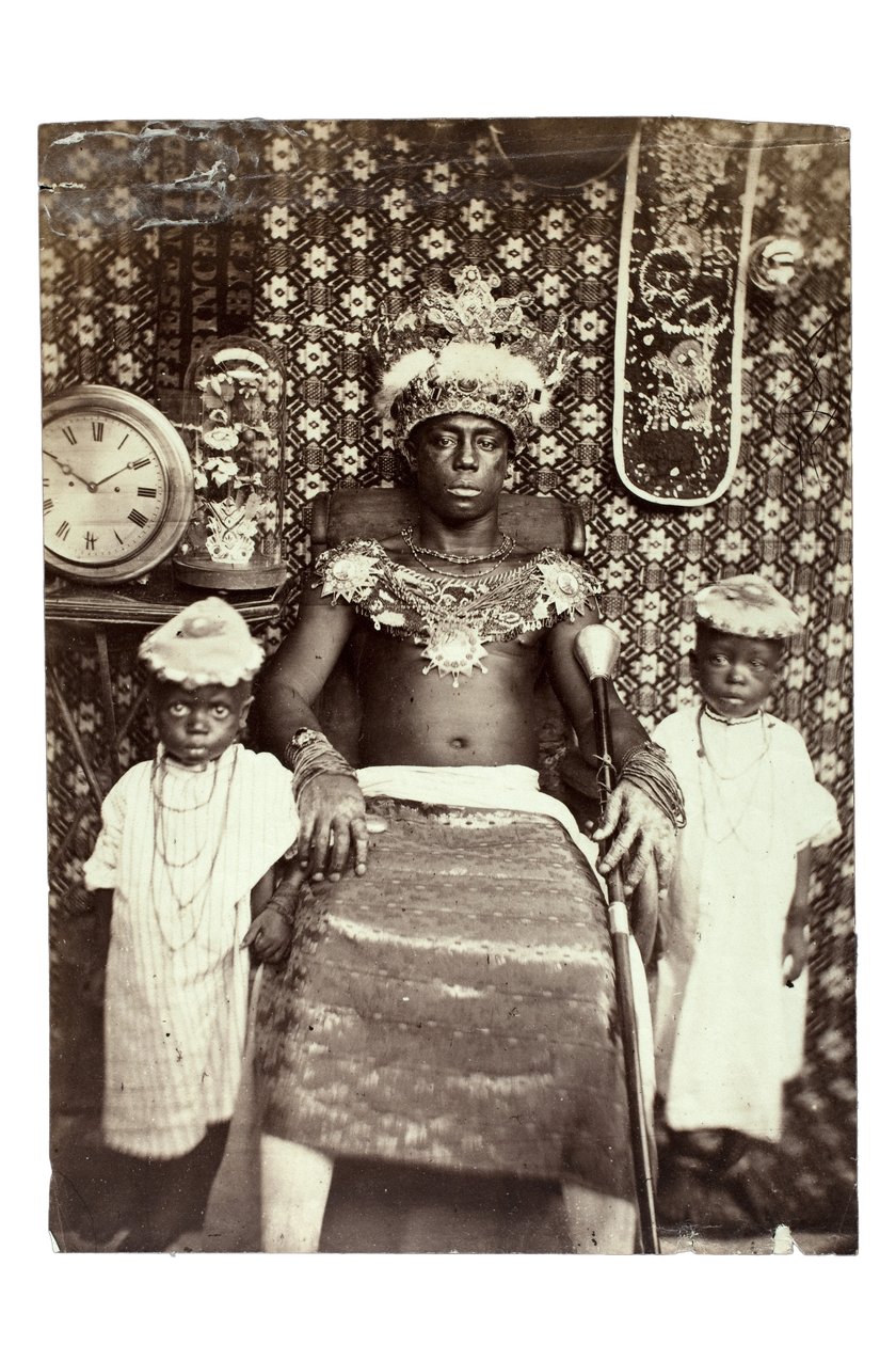 King of Calabar, Nigeria, ca. 1870 (albumin print) af Francis W. Joaque