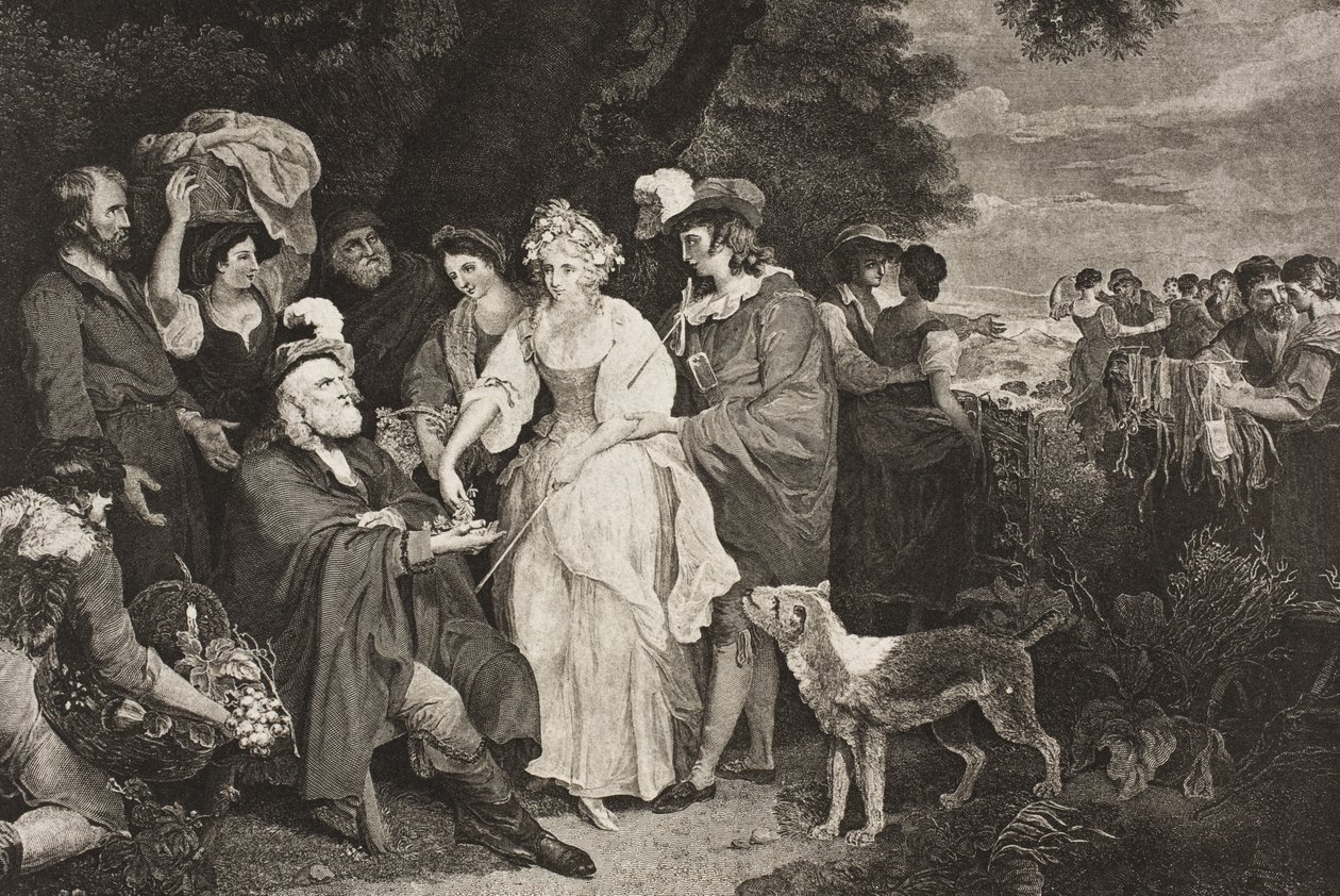 Før hyrdehytten, akt IV, scene III, fra 