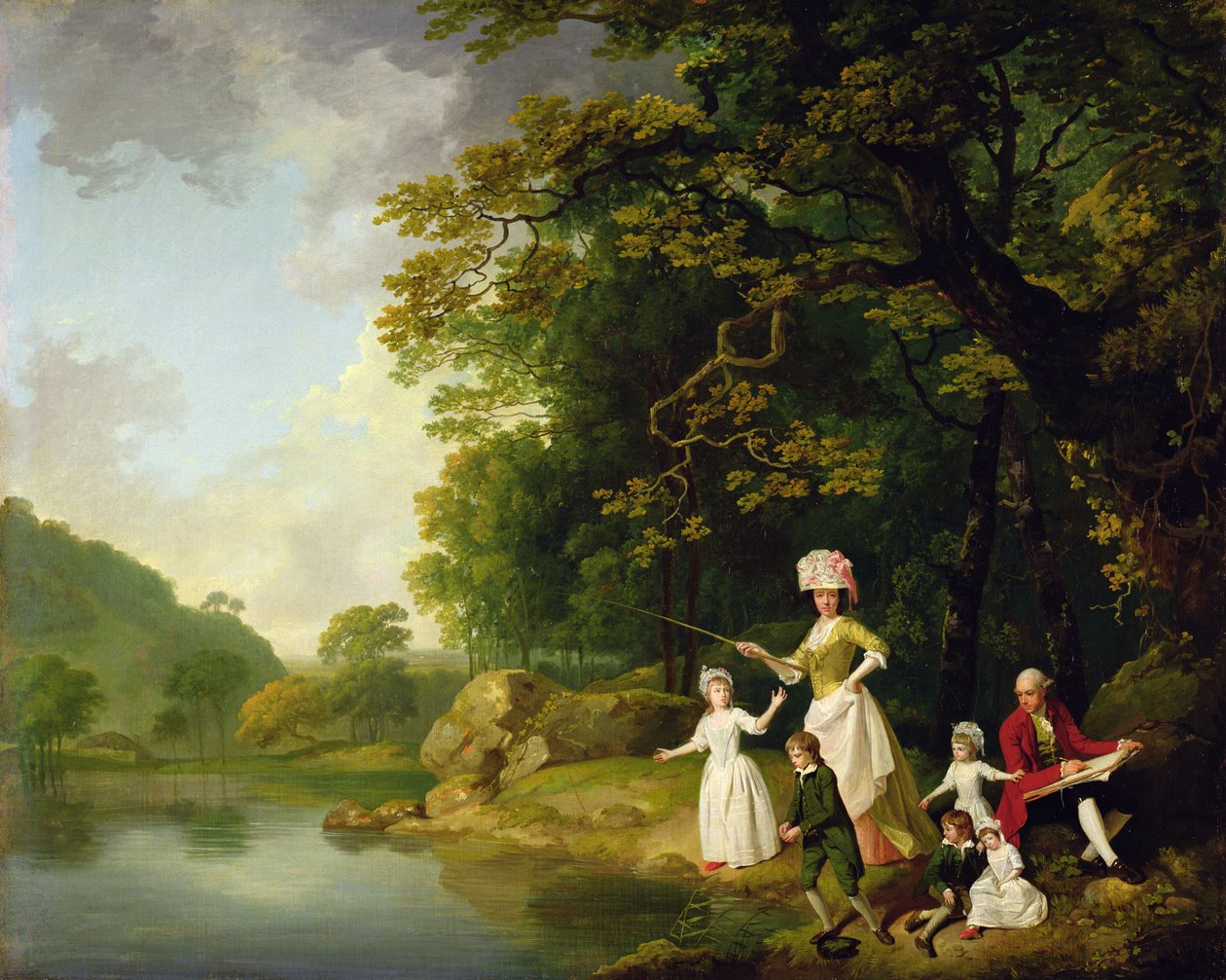 George og Mary Browne med deres fem ældre børn, ca. 17734 af Francis Wheatley