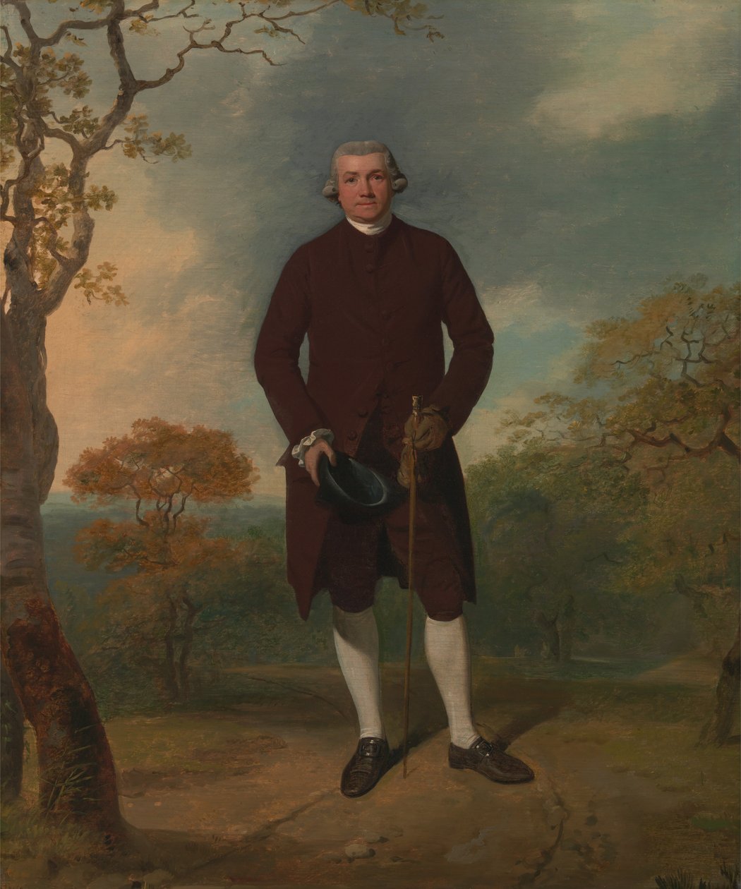 Portræt af en mand, kaldet George Basil Woodd af Francis Wheatley