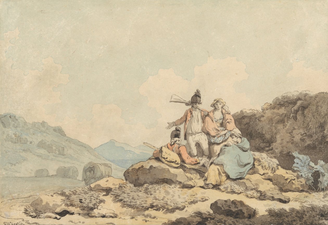 Soldater og landskvinder af Francis Wheatley