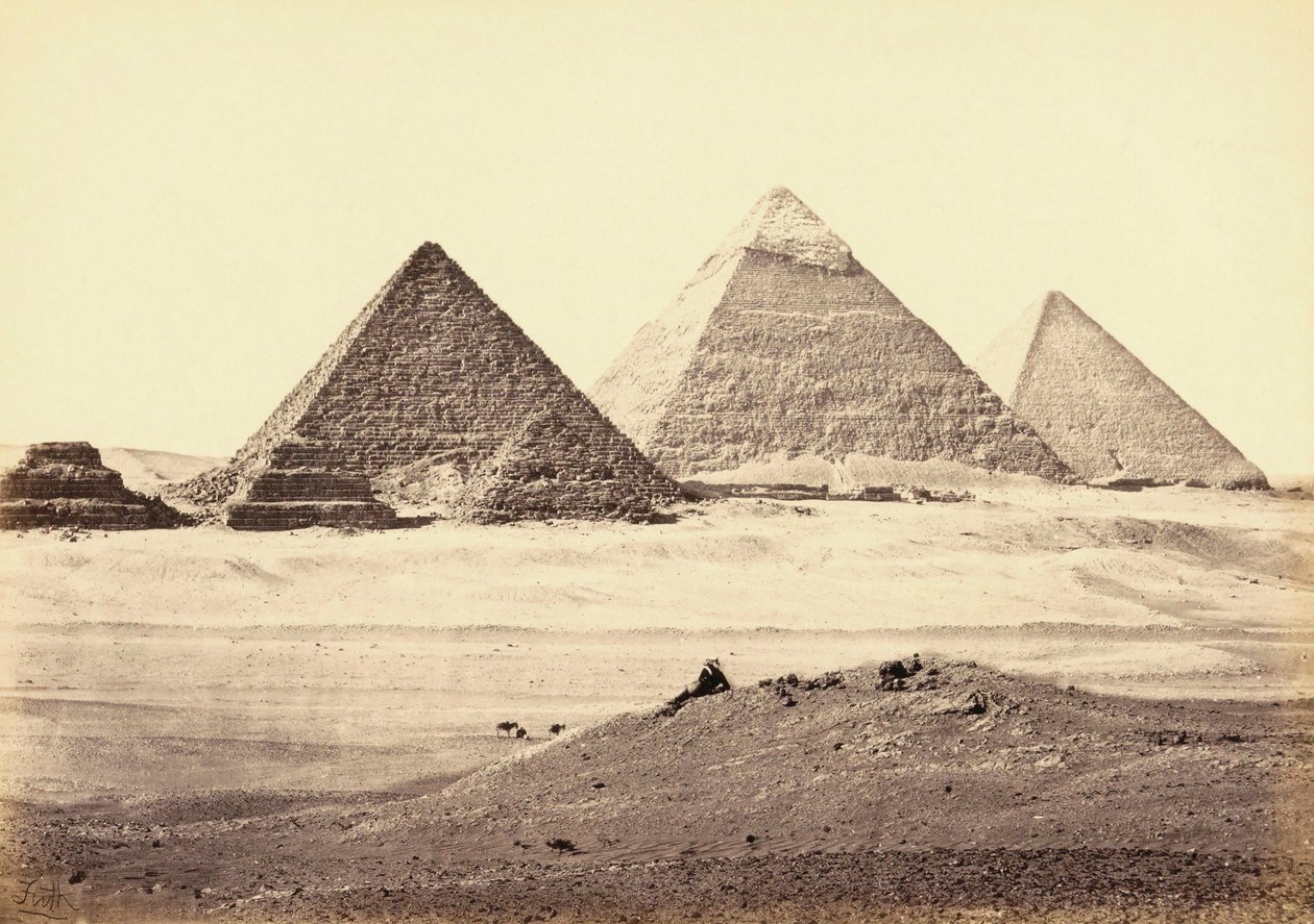 Giza-pyramidekomplekset, Egypten af Francis (after) Frith