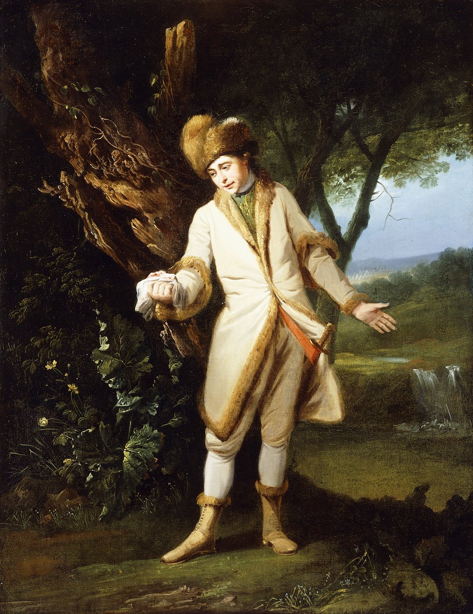 Portræt af skuespilleren, William Powell (1735-1769), som 