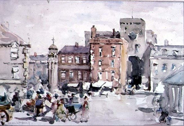 Hexham nær Newcastle Upon Tyne af Francis Abel William Taylor Armstrong