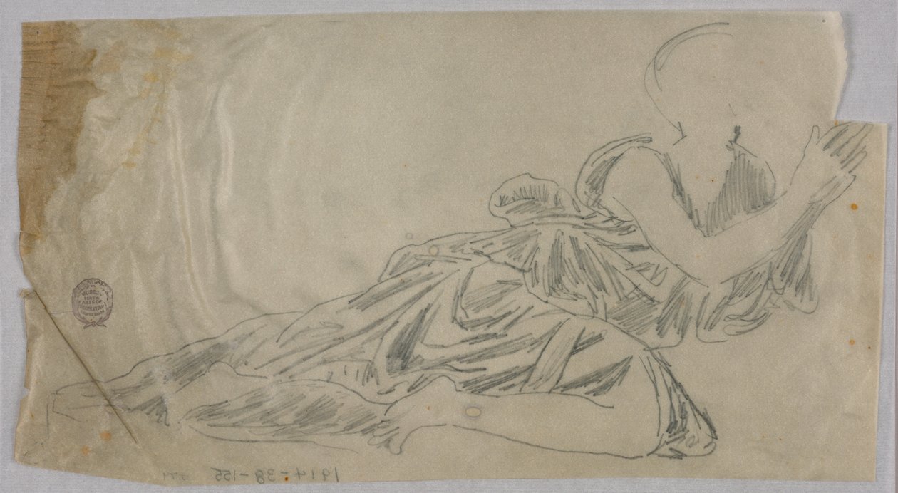 Draperi undersøgelse af Francis Augustus Lathrop
