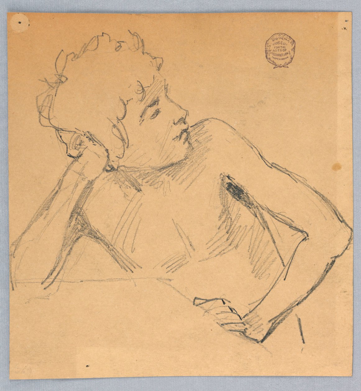 Figurstudie af Francis Augustus Lathrop