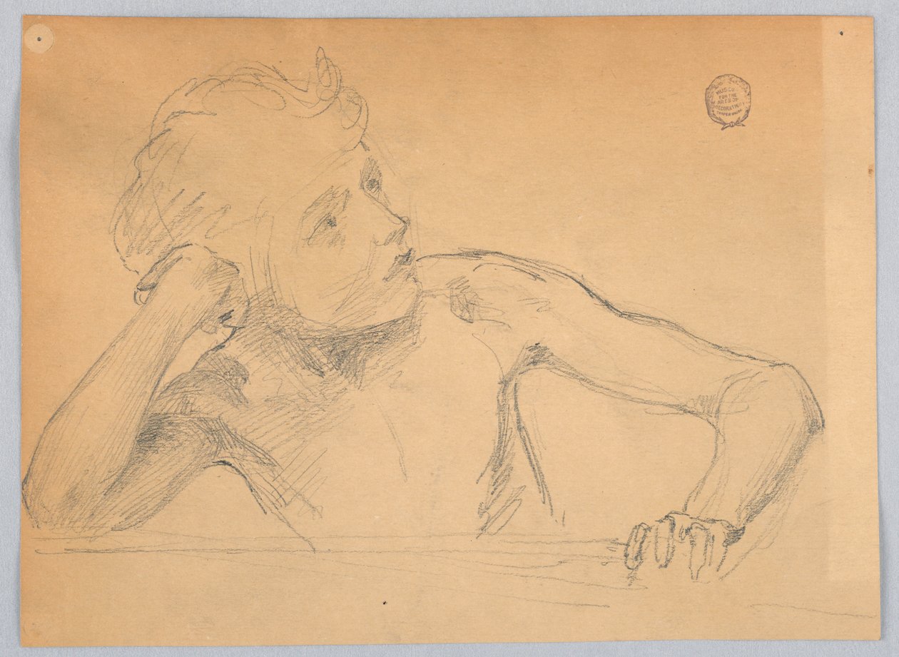 Figurstudie af Francis Augustus Lathrop
