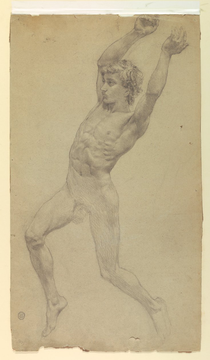 Figurstudie for Diana og hendes ledsagere blandt konstellationerne af Francis Augustus Lathrop