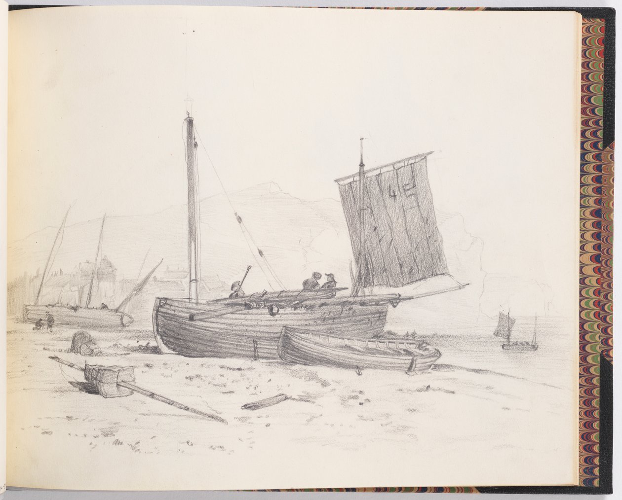 Fiskerbåde af Francis Augustus Lathrop