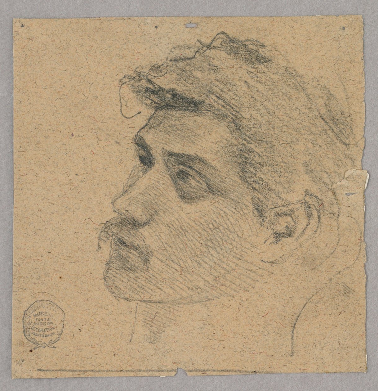 Hoved af en mand af Francis Augustus Lathrop