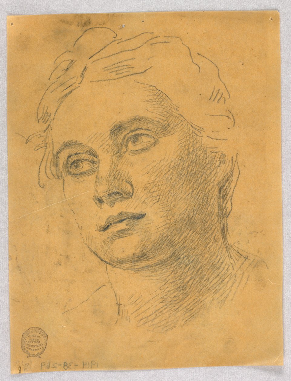 Hoved af en kvinde af Francis Augustus Lathrop