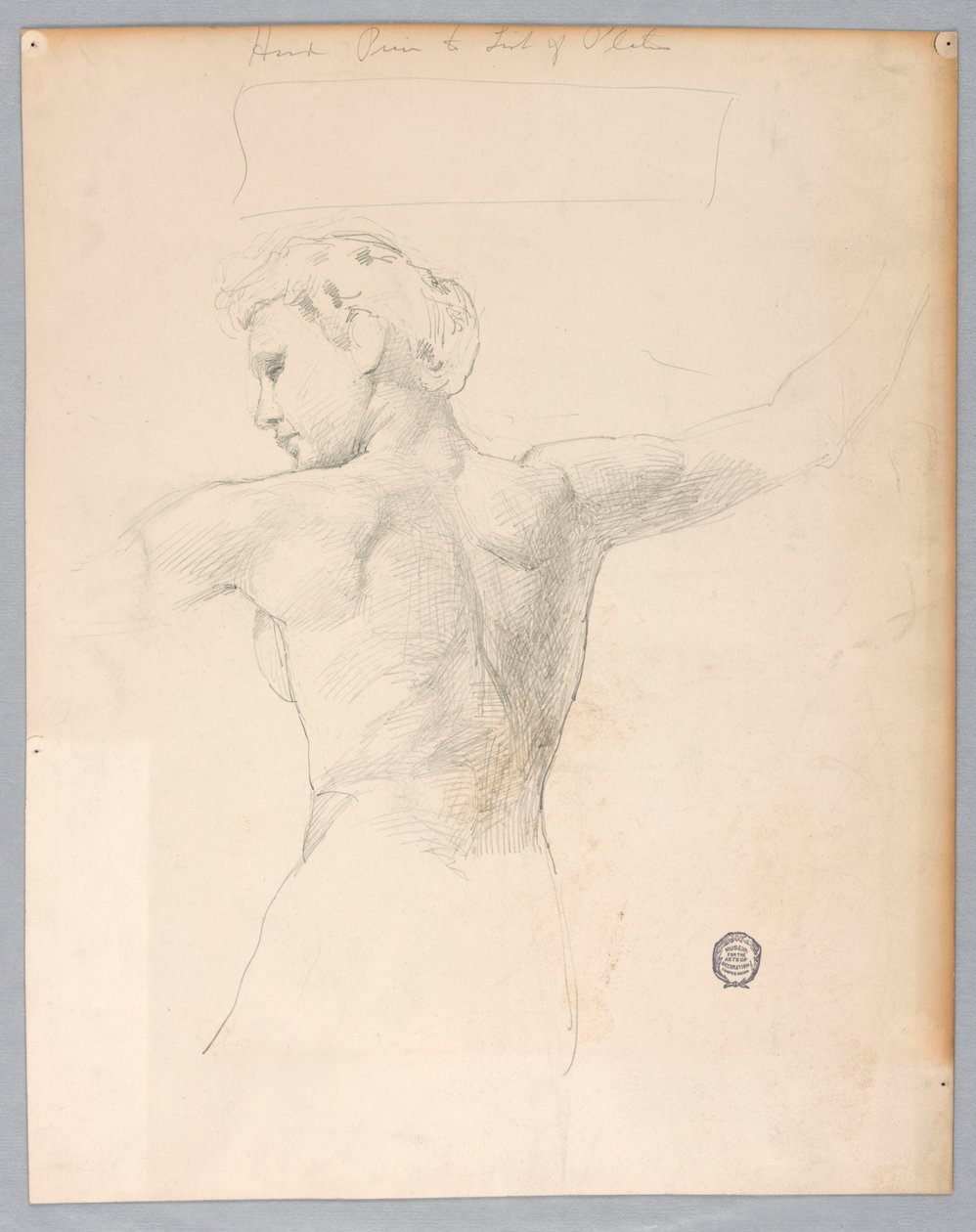 Skitse til "Nat" af Francis Augustus Lathrop