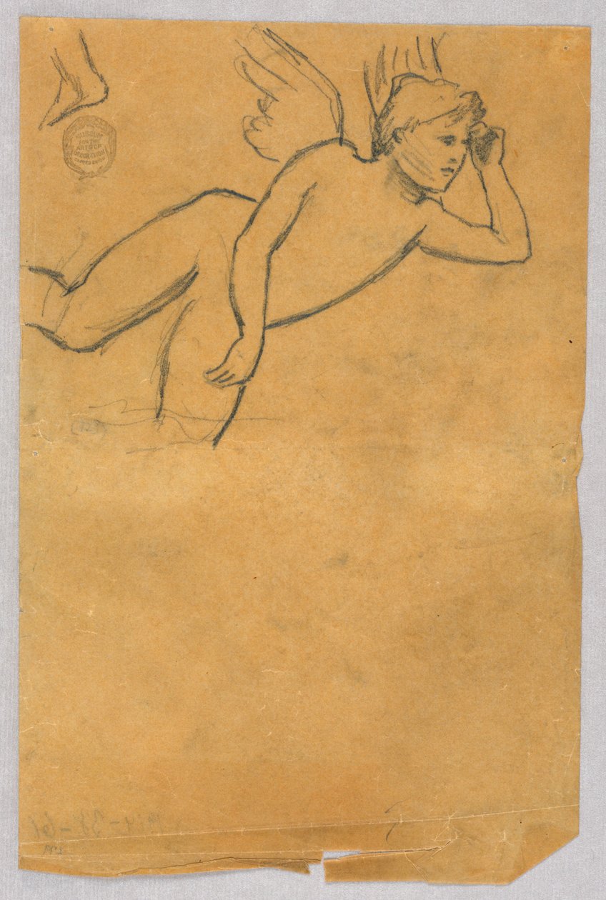 Skitse til Putto af Francis Augustus Lathrop