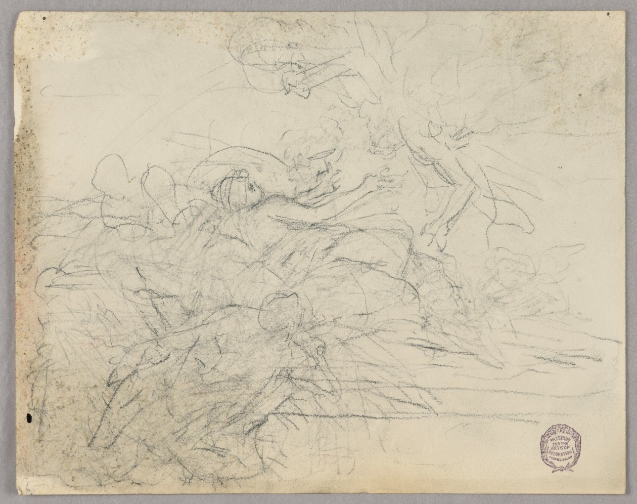 Skitse af figurgruppe for Ascension af Francis Augustus Lathrop