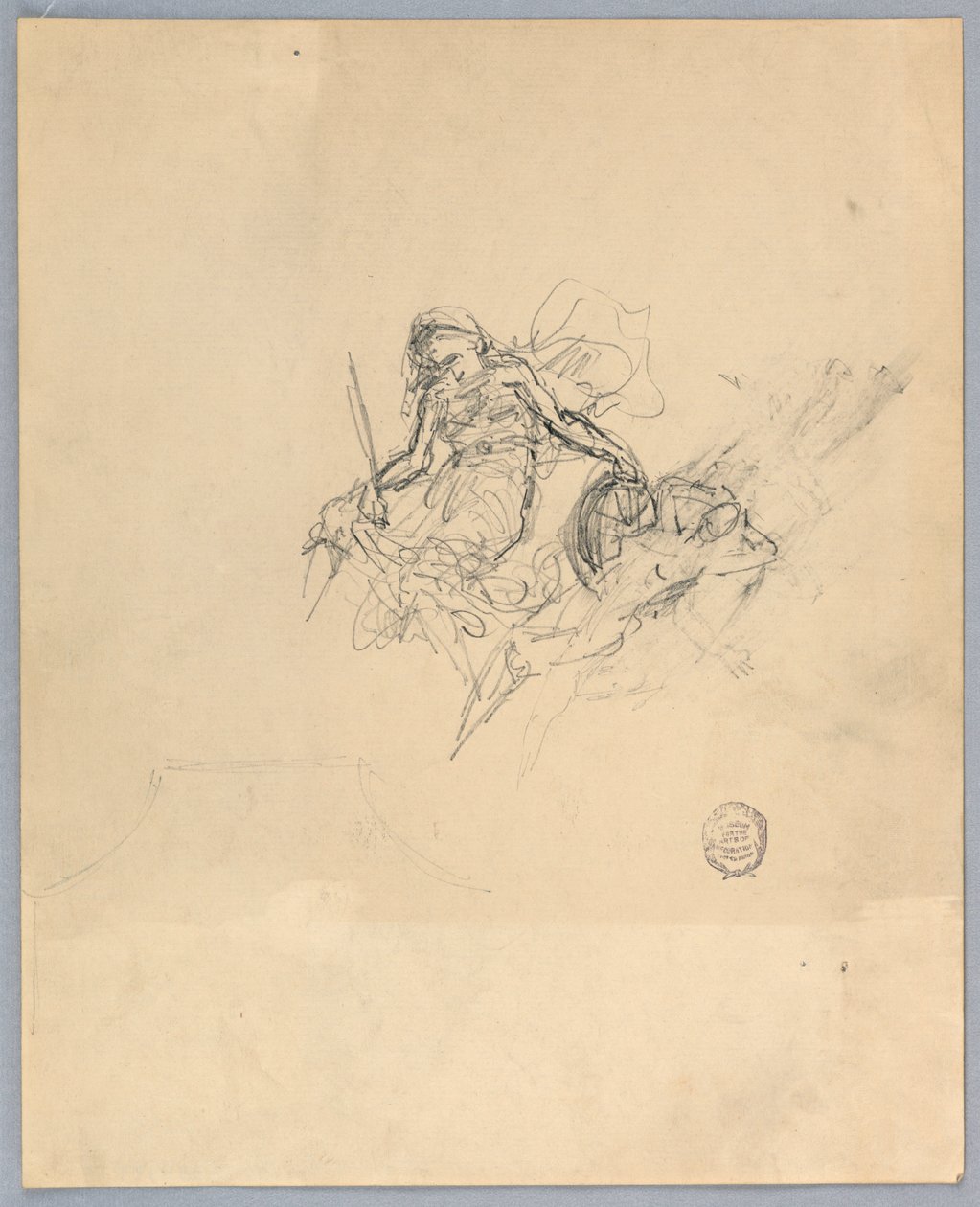 Skitse af Fortuna af Francis Augustus Lathrop