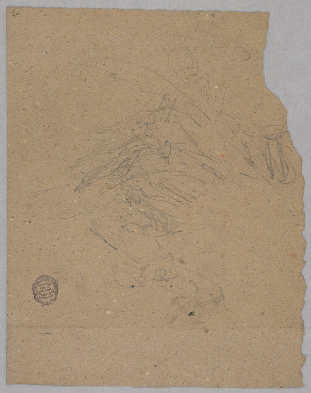 Skitse af himmelske figurer af Francis Augustus Lathrop