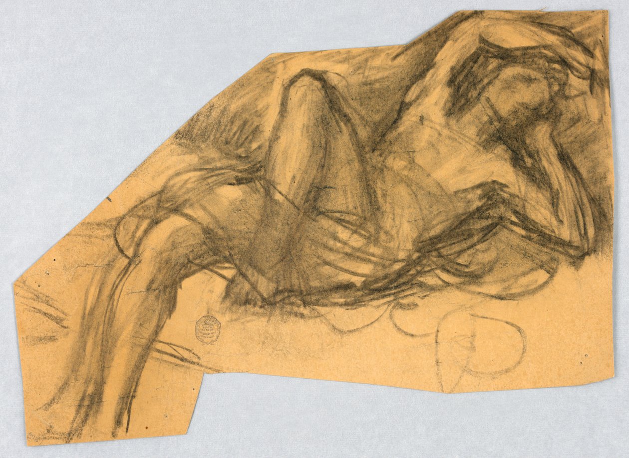 Skitse af nøgen figur af Francis Augustus Lathrop