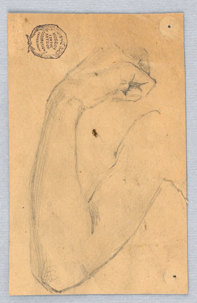 Skitse af højre arm af Francis Augustus Lathrop