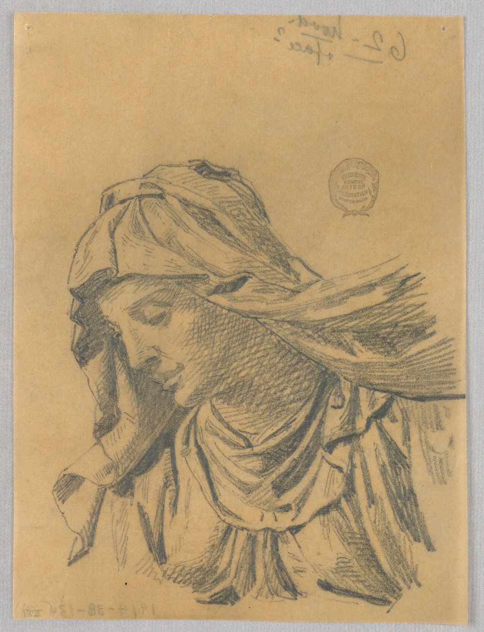 Undersøgelse for Bust of the Madonna af Francis Augustus Lathrop