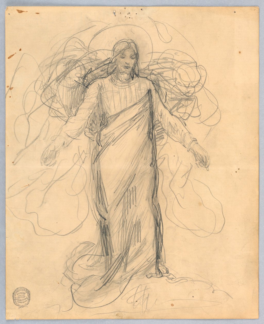 Study for Christ, Chancel of St. Bartholomew, New York af Francis Augustus Lathrop