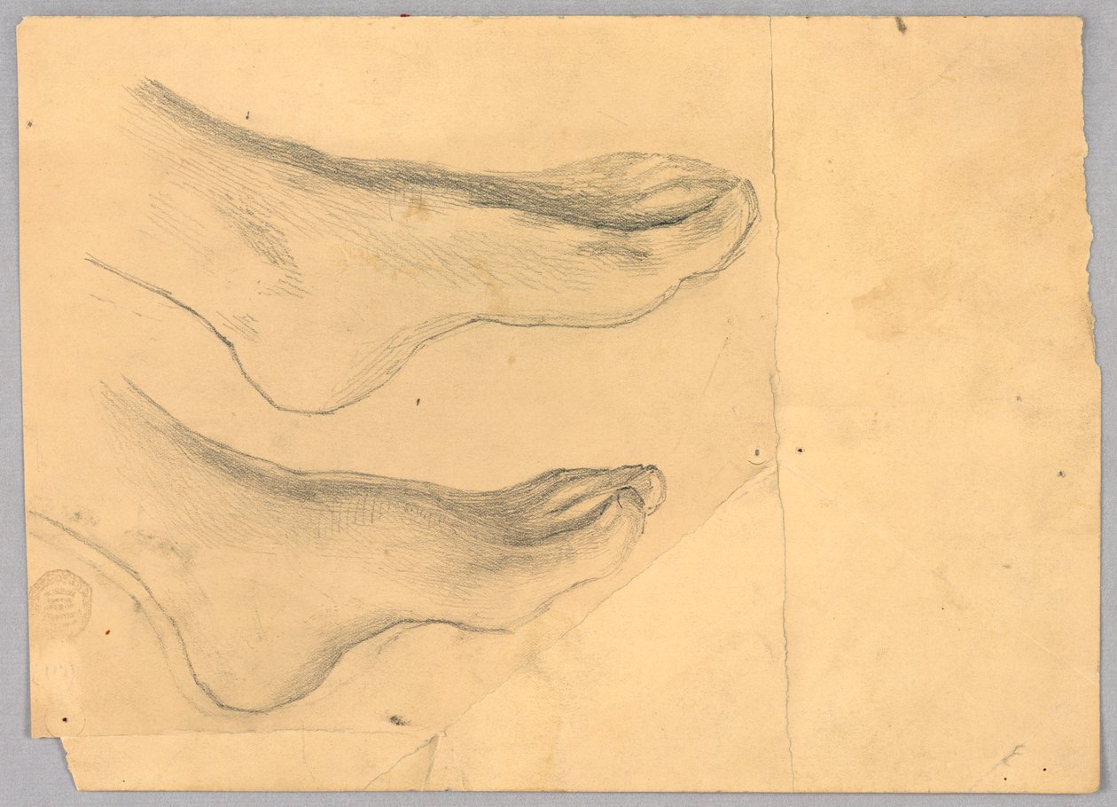 Undersøgelse for "Diana og hendes ledsagere blandt konstellationerne" af Francis Augustus Lathrop