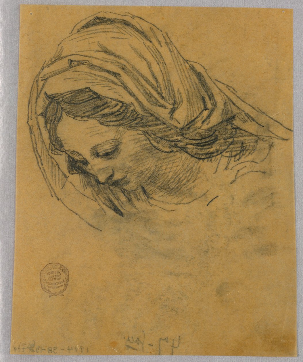 Studie for Madonnaens leder af Francis Augustus Lathrop