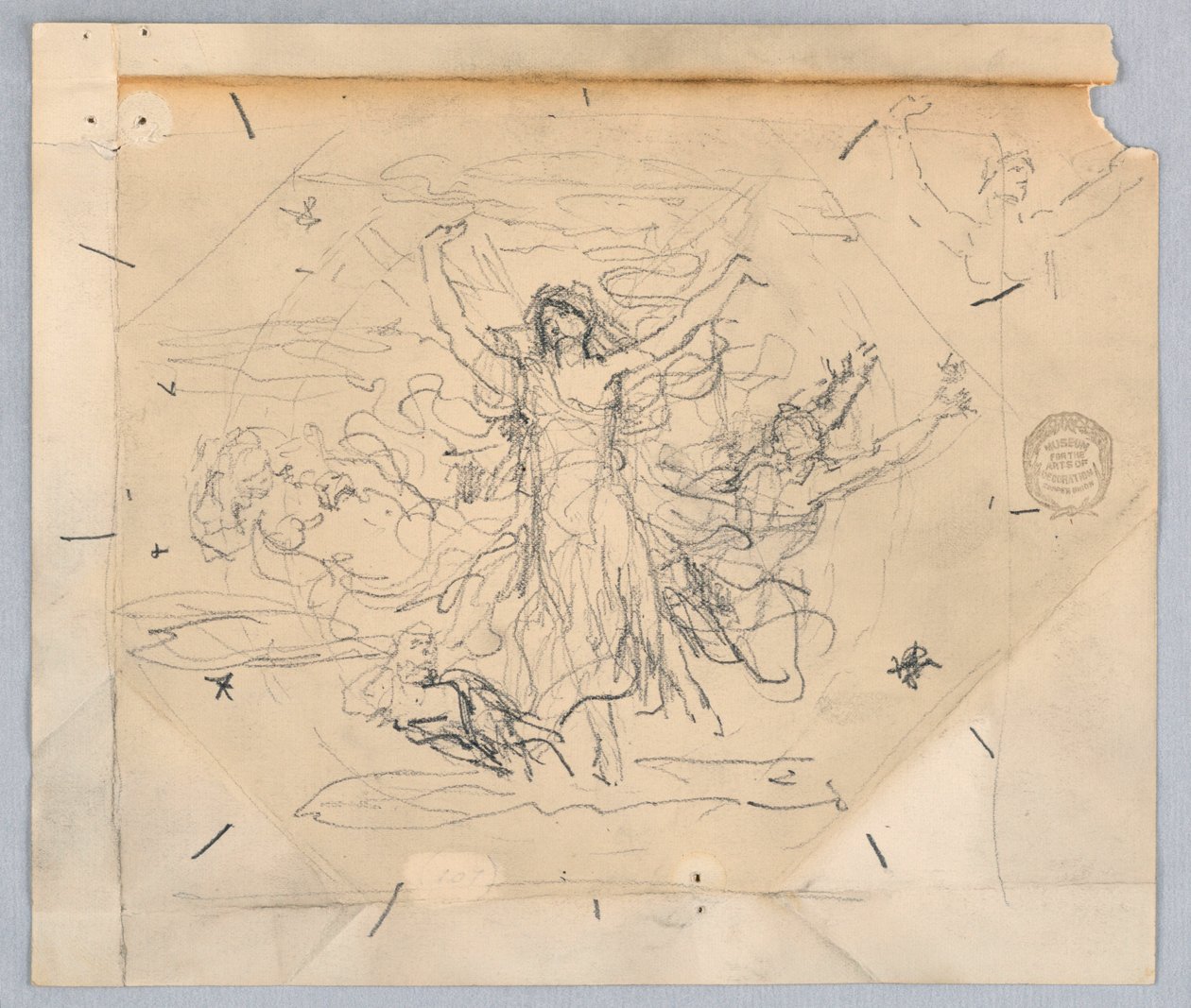 Studie til "Zodiac" af Francis Augustus Lathrop