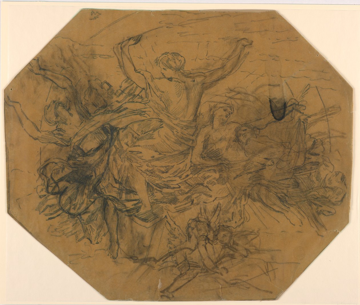 Studie til "Zodiac" af Francis Augustus Lathrop