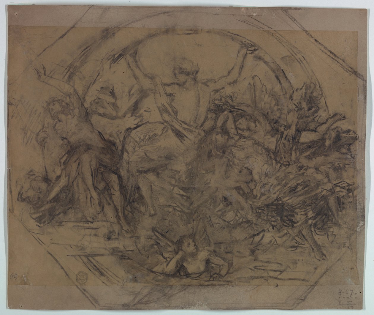 Studie til "Zodiac" af Francis Augustus Lathrop