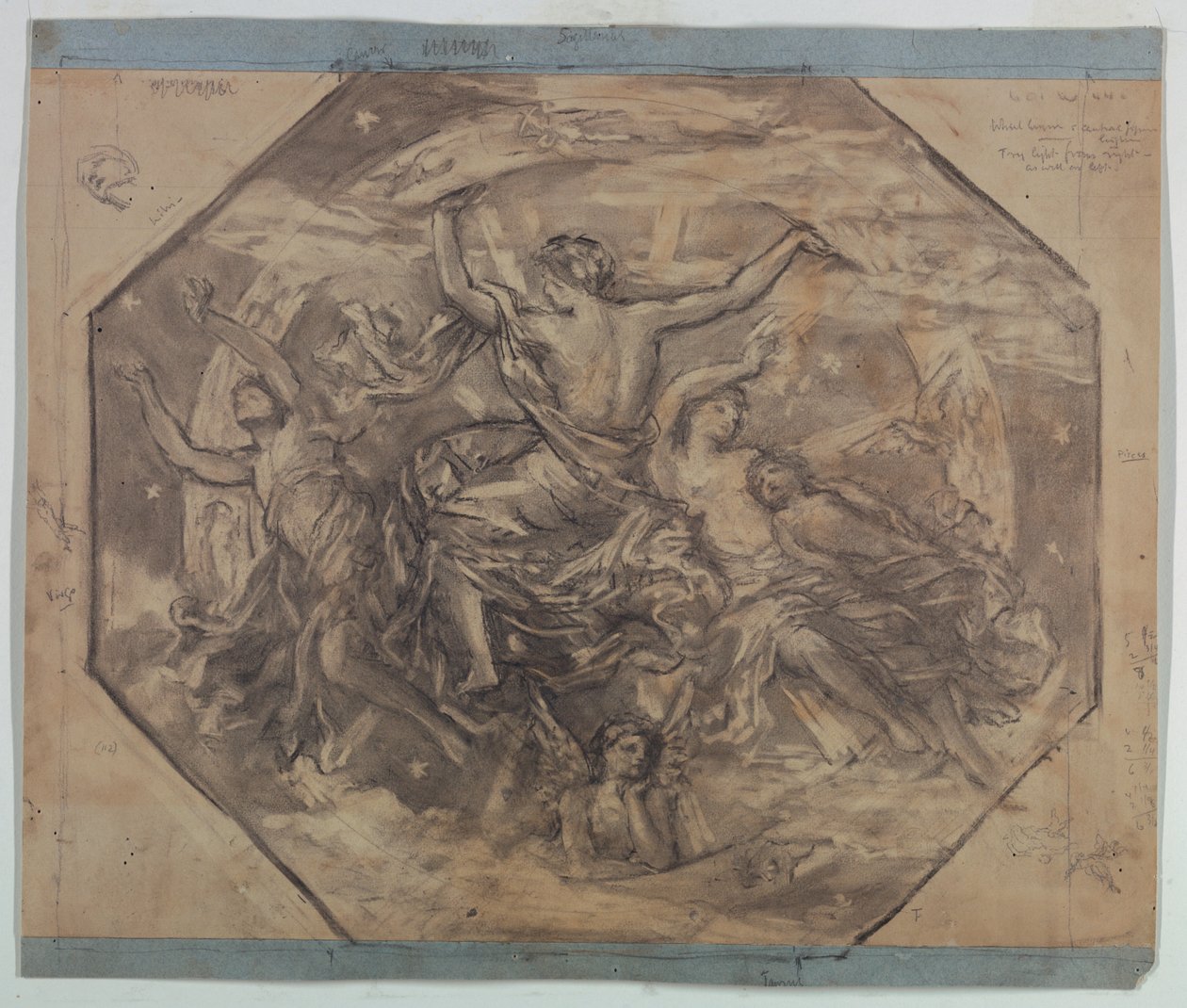 Studie til "Zodiac" af Francis Augustus Lathrop