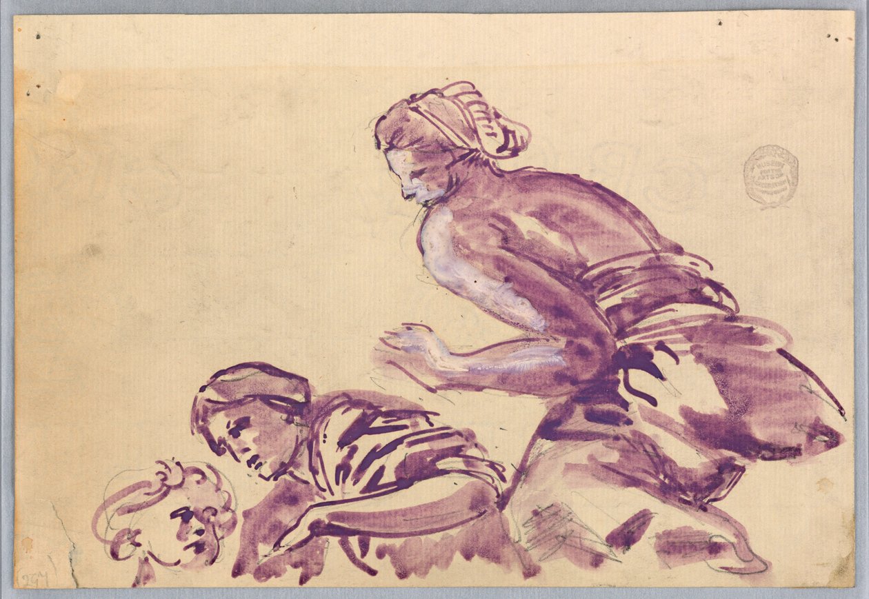 Studie af figurer til et loft af Francis Augustus Lathrop