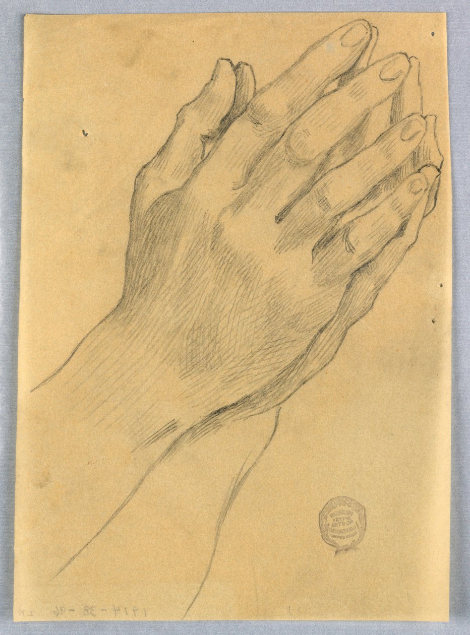 Studie af hænder af Francis Augustus Lathrop