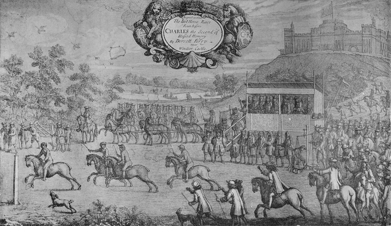 A Race Before Charles II, af Francis Barlow, c1650-1680, 1911 af Francis Barlow