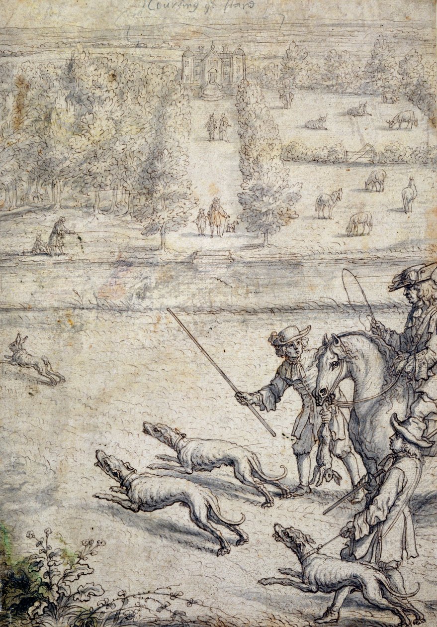 Coursing the Hare, illustration til Richard Blomes pub 