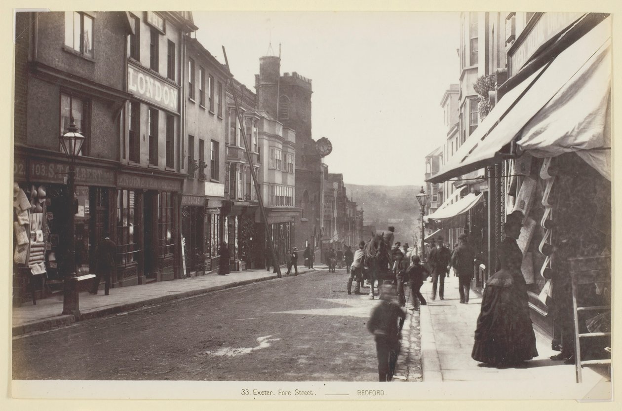 33. Exeter, Fore Street, 186094. af Francis Bedford