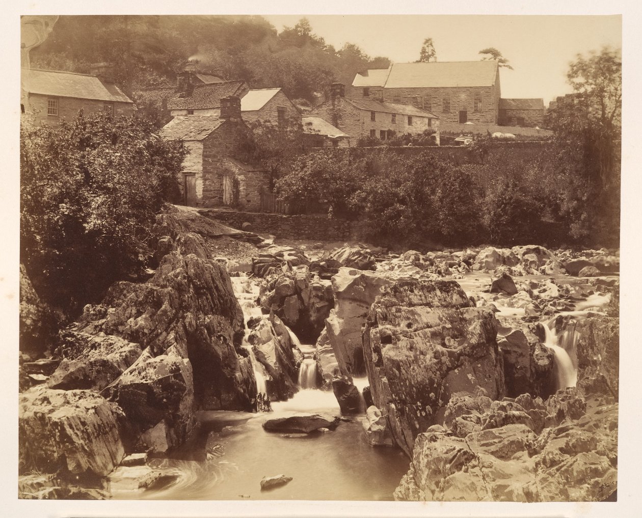 Ved Pont y Pair, Bettws-y-Coed, Nordwales af Francis Bedford