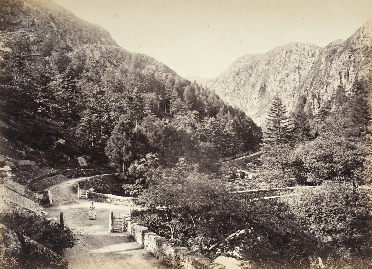 Beddgelert, Aberglaslyn-passet, fra vejen (515) af Francis Bedford