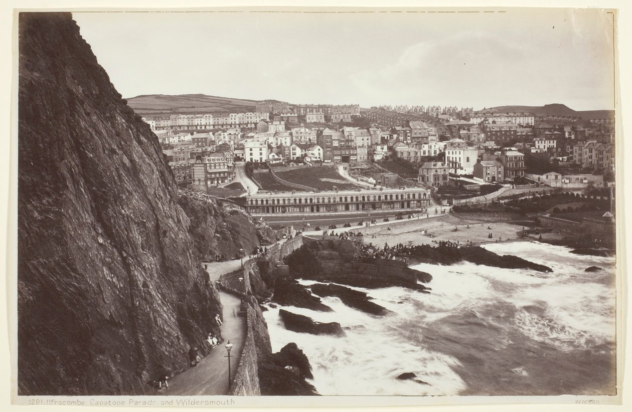 Ilfracombe, Capstone Parade og Wildersmouth af Francis Bedford