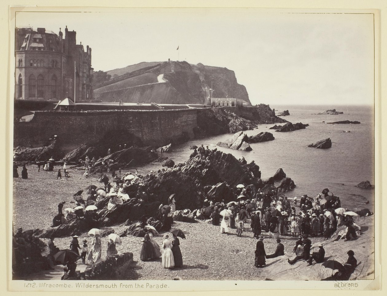 Ilfracombe, Wildersmouth fra Parade af Francis Bedford