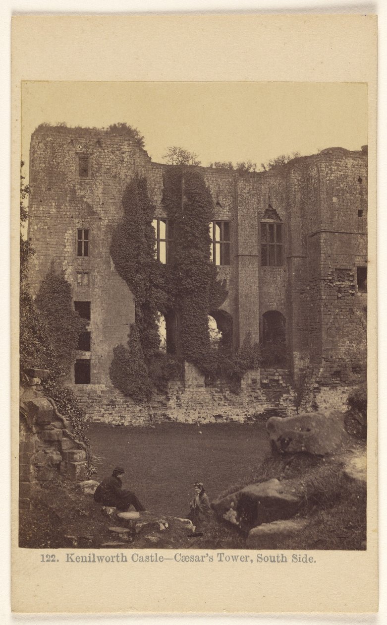 Kenilworth Castle - Cæsars tårn, sydsiden. af Francis Bedford