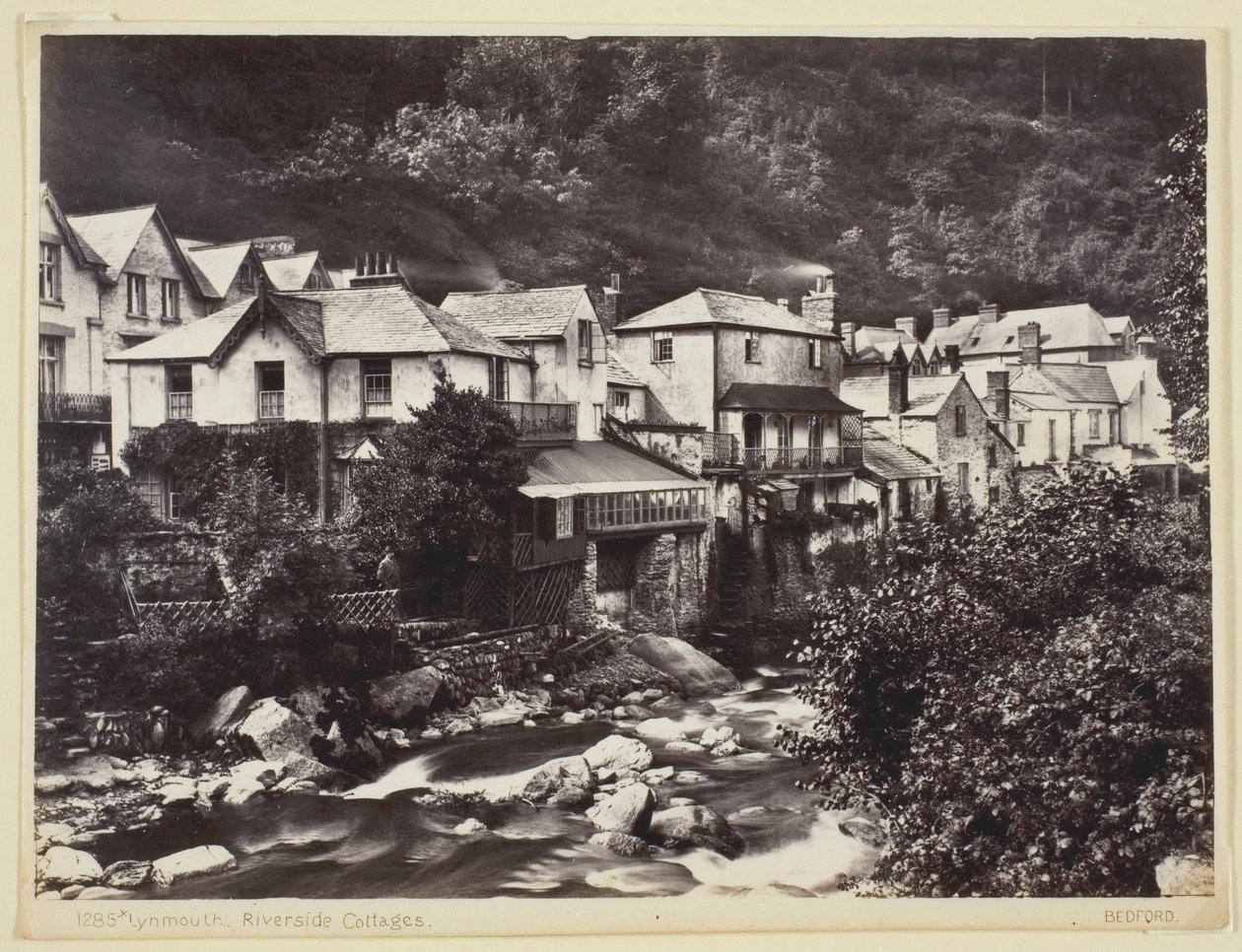 Lynmouth, Riverside Cottages af Francis Bedford