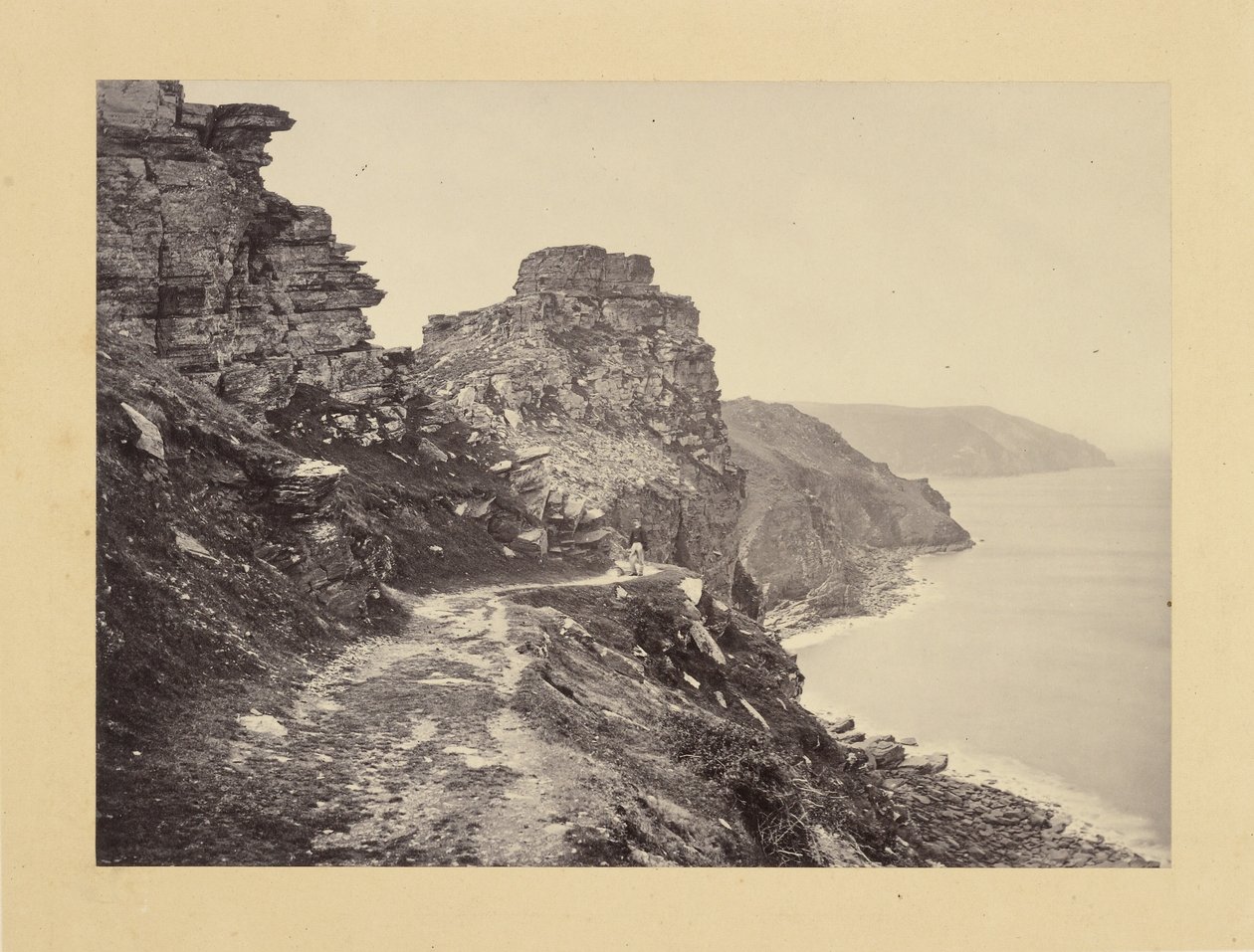 Lynton, Castle Rock, set fra North Walk af Francis Bedford