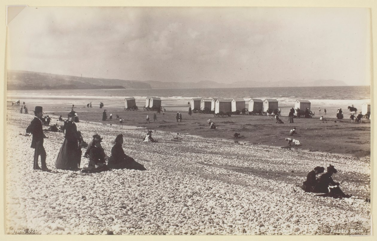 Pensarn Beach, 186094. af Francis Bedford