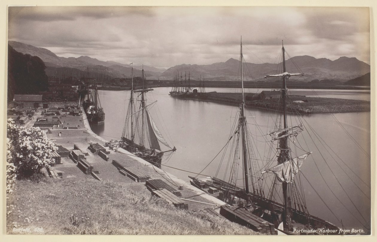 Porthmadog Havn fra nord, 186094. af Francis Bedford