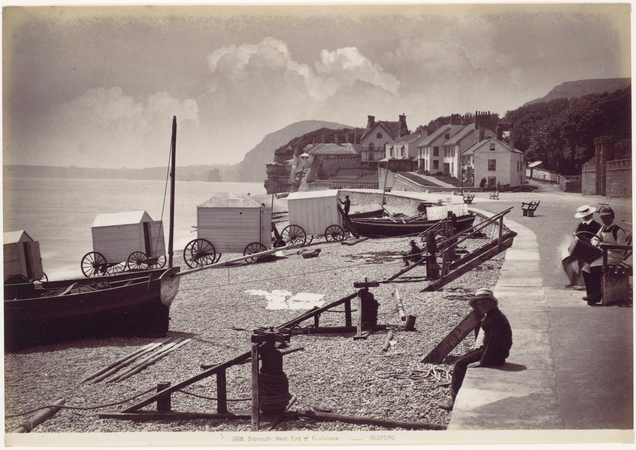 Sidmouth, den vestlige ende af esplanaden af Francis Bedford
