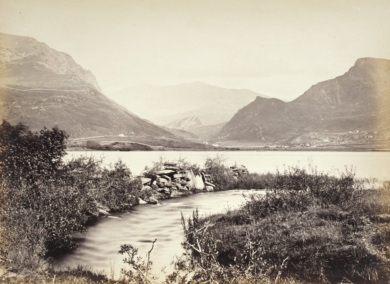 Snowdon, fra Nantlle-søerne (583) af Francis Bedford