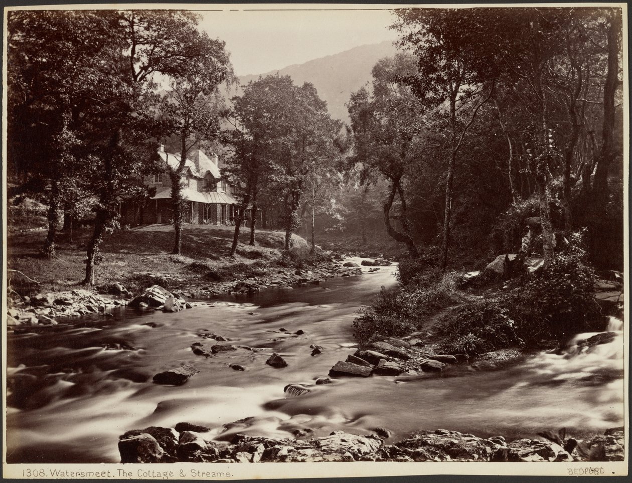 Watersmeet, The Cottage og Streams af Francis Bedford