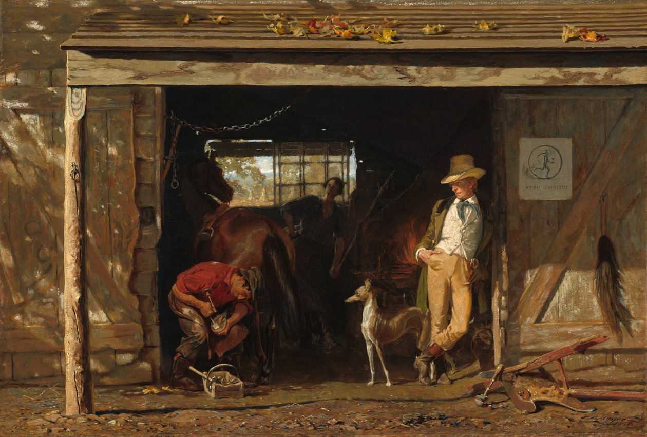 Fritid og arbejde, 1858. af Francis Blackwell Mayer
